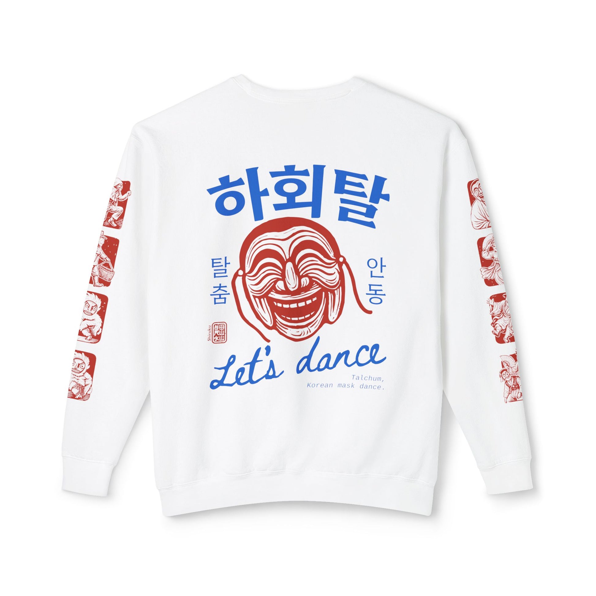 K-Culture Streetwear Crewneck | Vintage Korean Mask Dance Talchum Sweatshirt