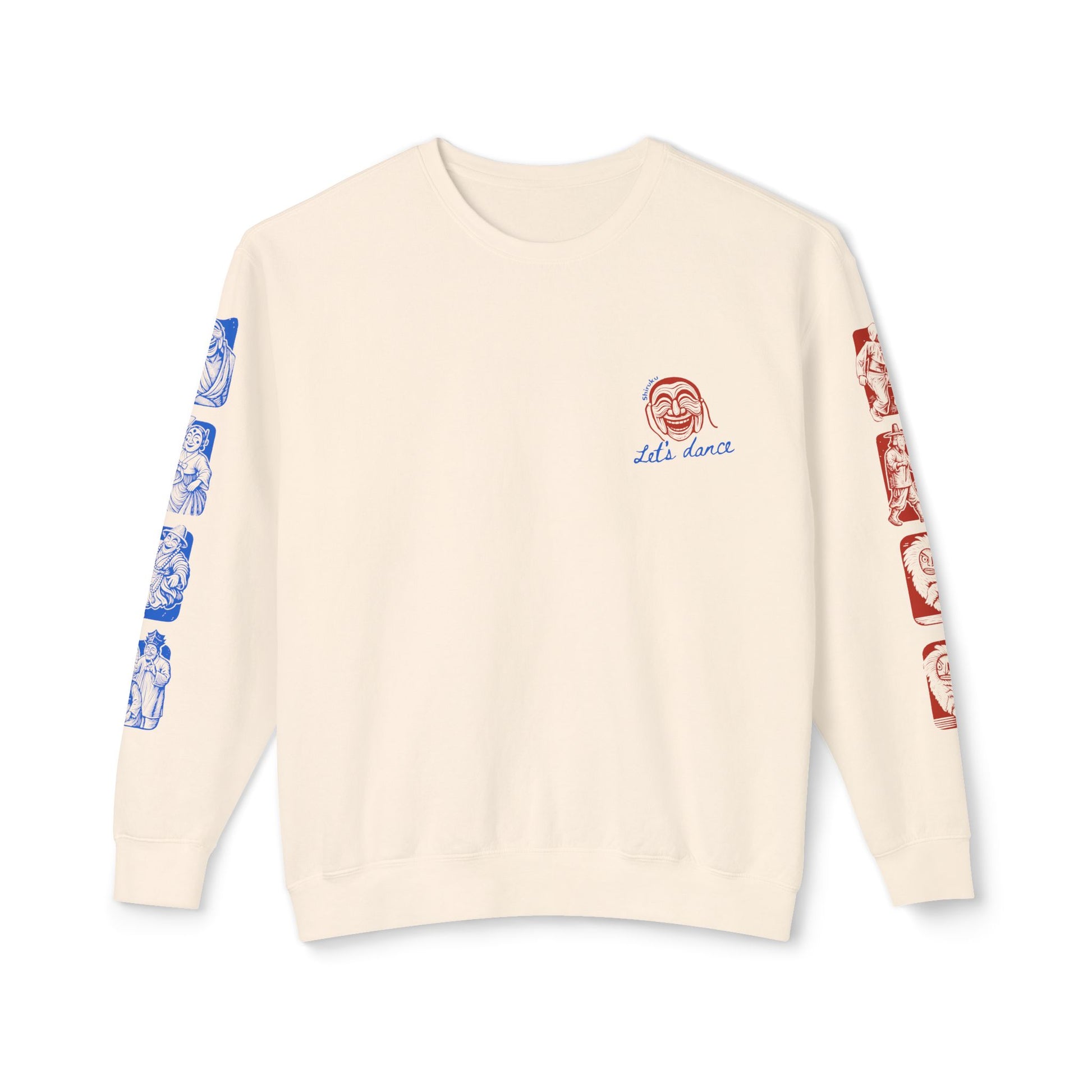 K-Culture Streetwear Crewneck | Vintage Korean Mask Dance Talchum Sweatshirt