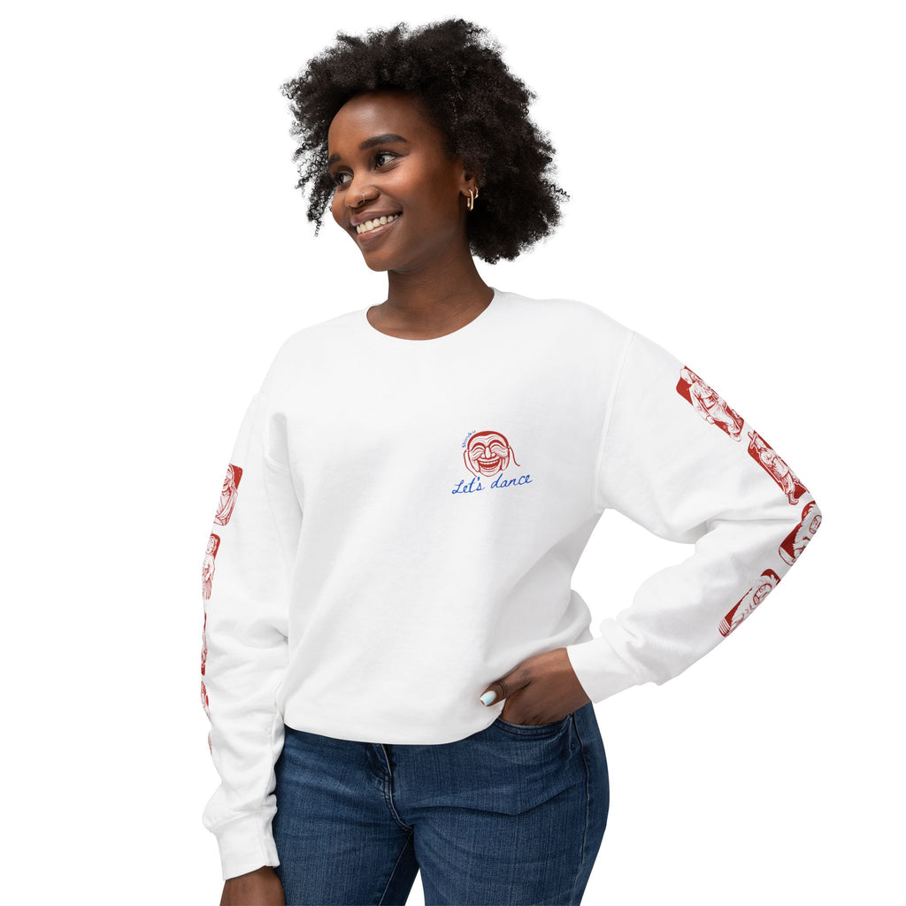K-Culture Streetwear Crewneck | Vintage Korean Mask Dance Talchum Sweatshirt