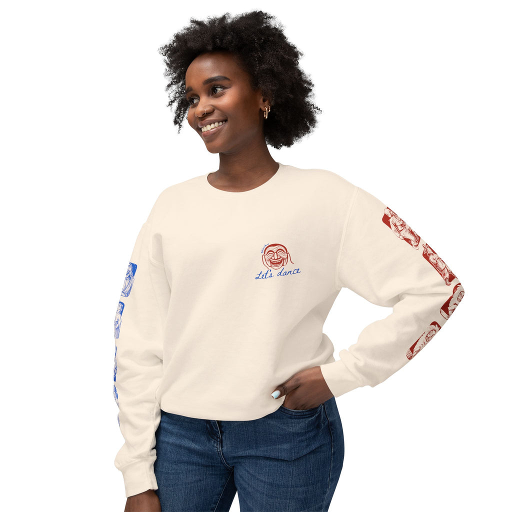 K-Culture Streetwear Crewneck | Vintage Korean Mask Dance Talchum Sweatshirt